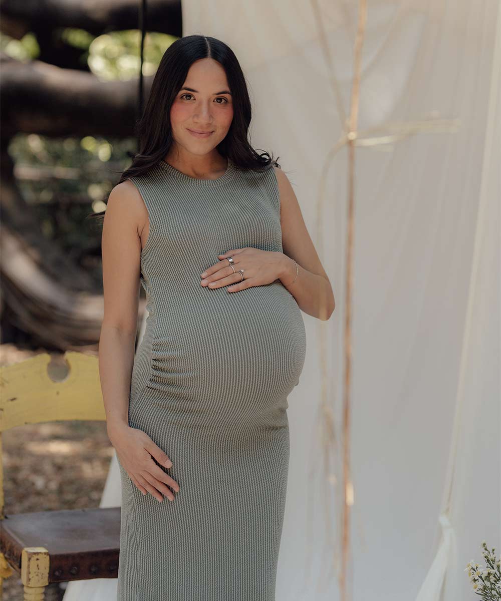 DAILY MIDI DRESS GREEN