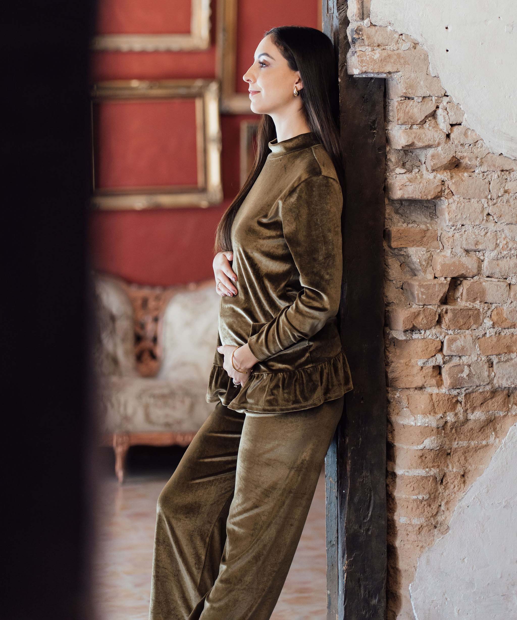 ELORA LONG SLEEVE SET OLIVE