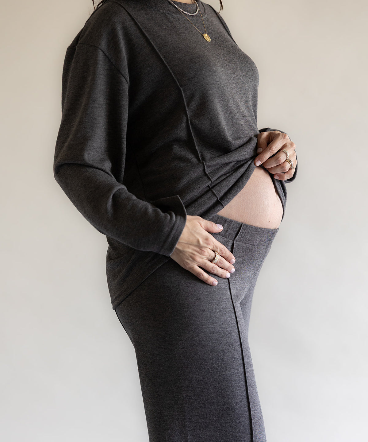 CLOUD KNIT SET GRAY