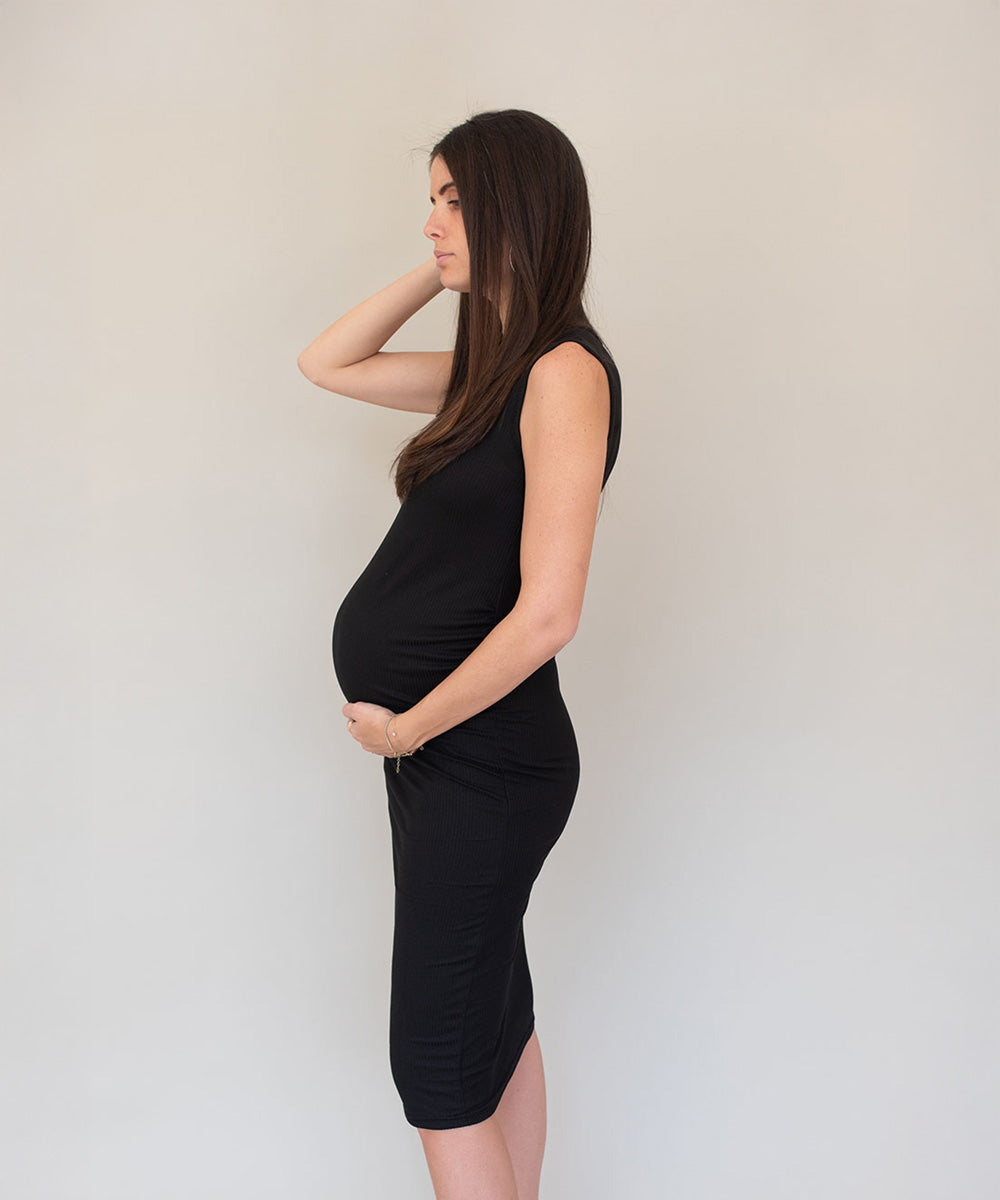 DAILY MIDI DRESS BLACK