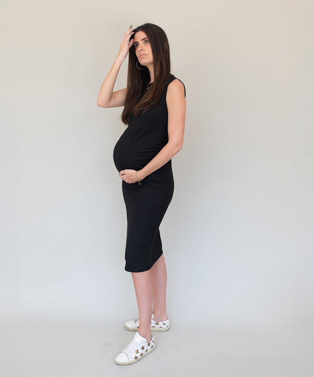 DAILY MIDI DRESS BLACK