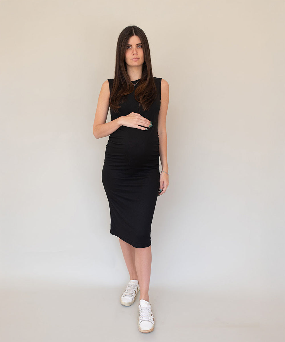 DAILY MIDI DRESS BLACK