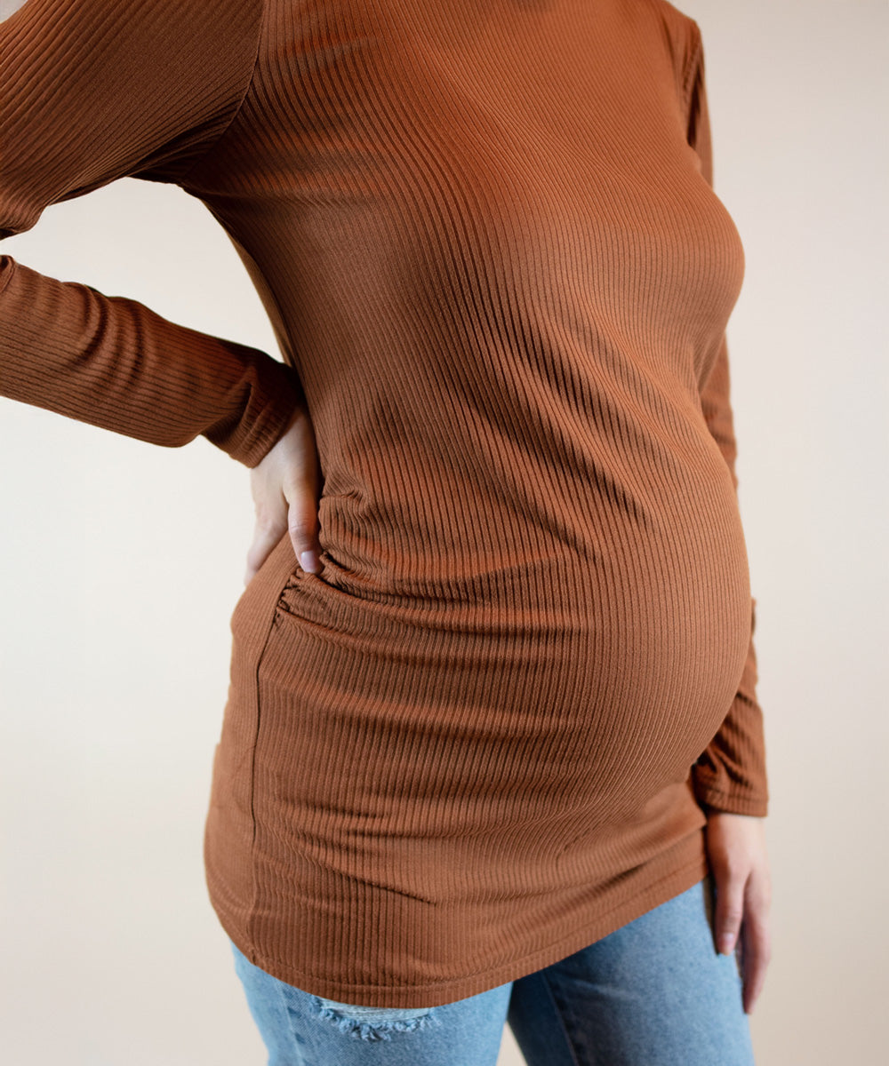 LONG SLEEVE SHIRT CINNAMON