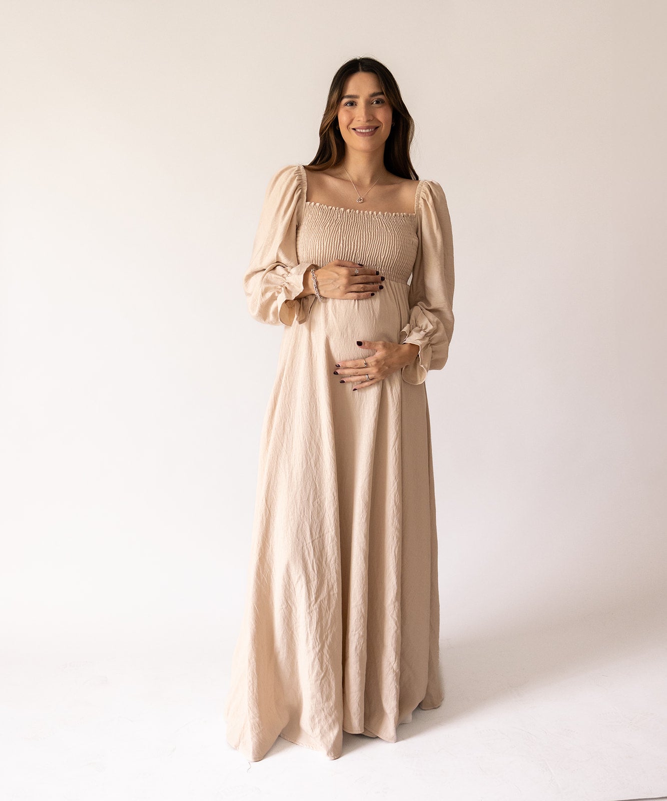 FALL ETHEREAL DRESS BEIGE