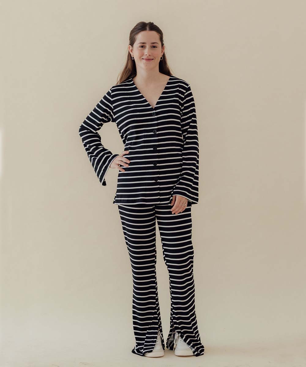 HONEY NURSING LONG SLEEVE SET STRIPES