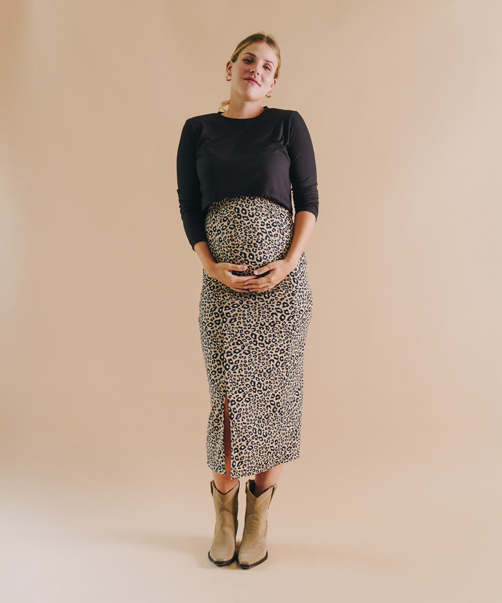 LONG SLEEVE BABY TEE BLACK