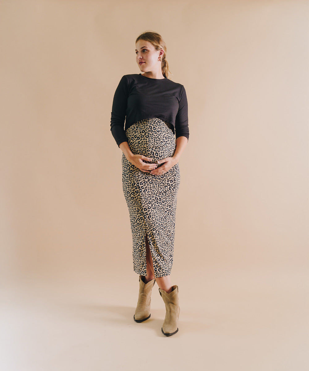 LONG SLEEVE BABY TEE BLACK