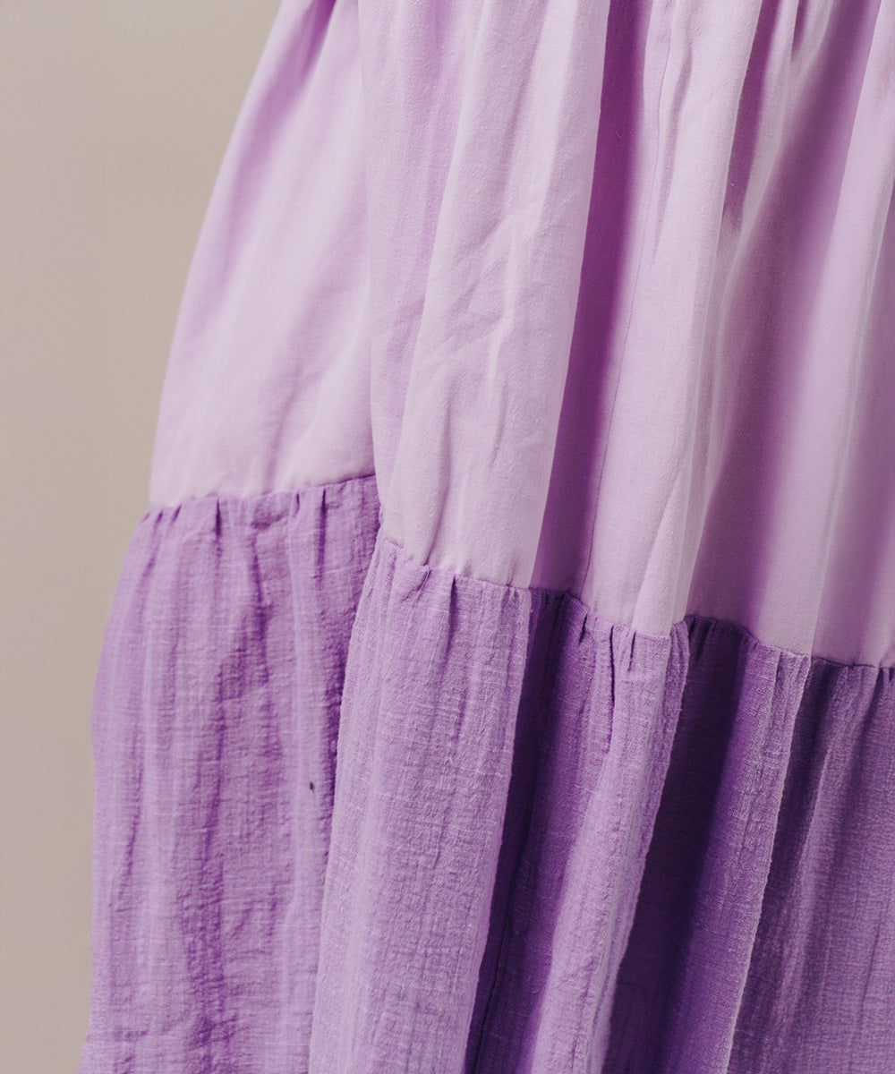 MEDITERRANEAN DRESS LILA COLOR BLOCK