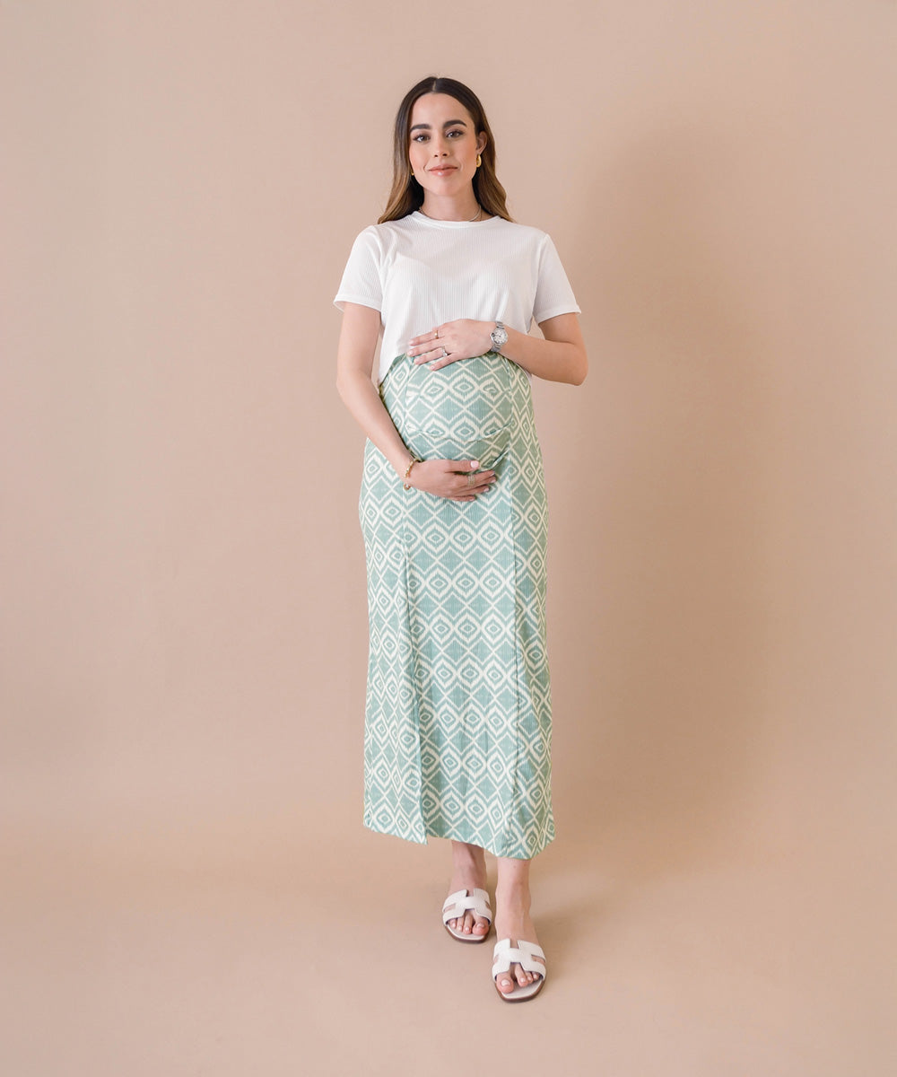 MIDI SKIRT GREEN