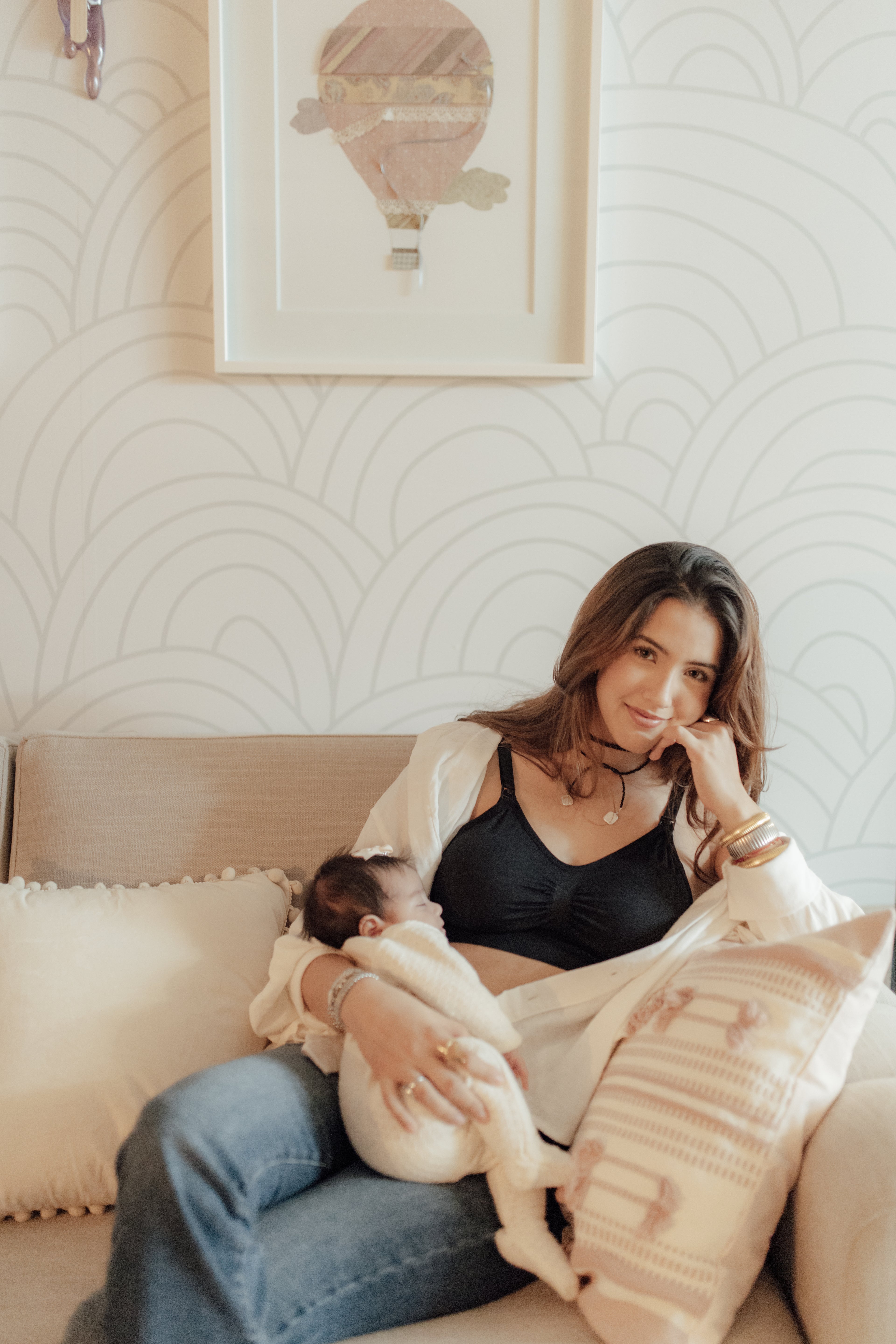 3PACK POSTPARTUM NURSING BRAS N&B