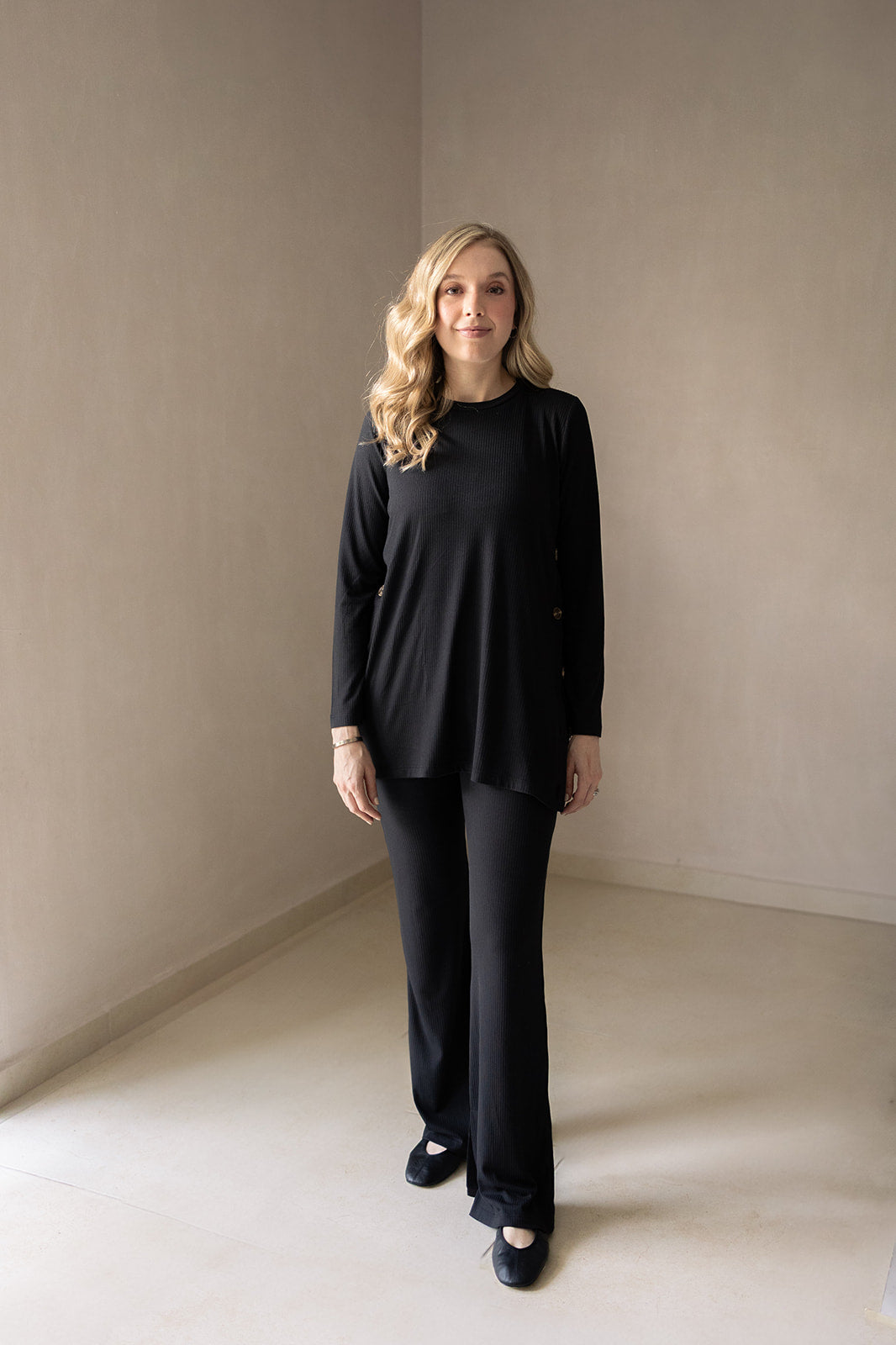 OFFLINE LONG SLEEVE SET BLACK