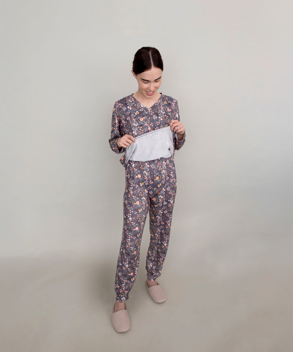 RESTING NURSING PIJAMA PRINT
