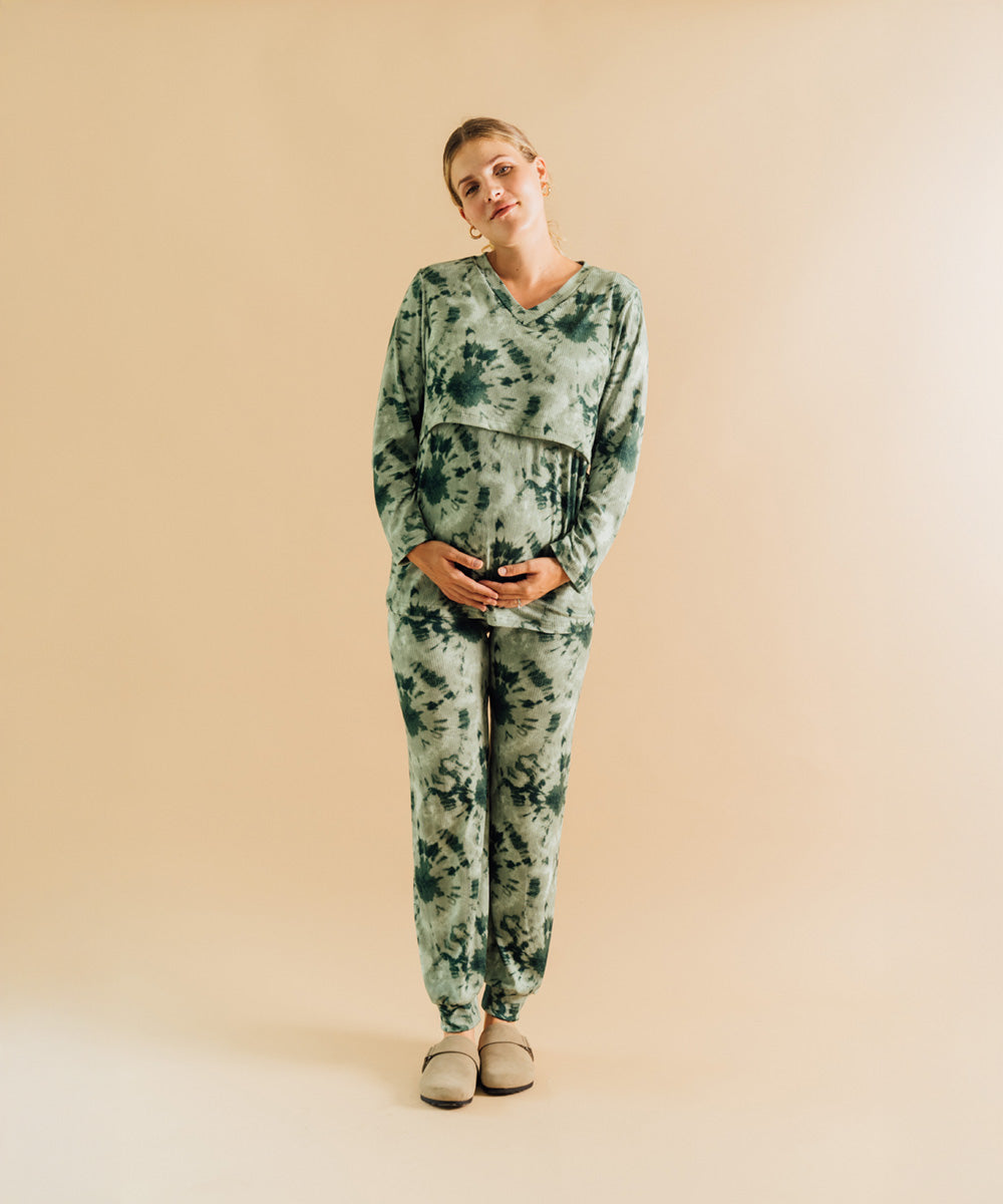 RESTING PIJAMA TIE DYE GREEN