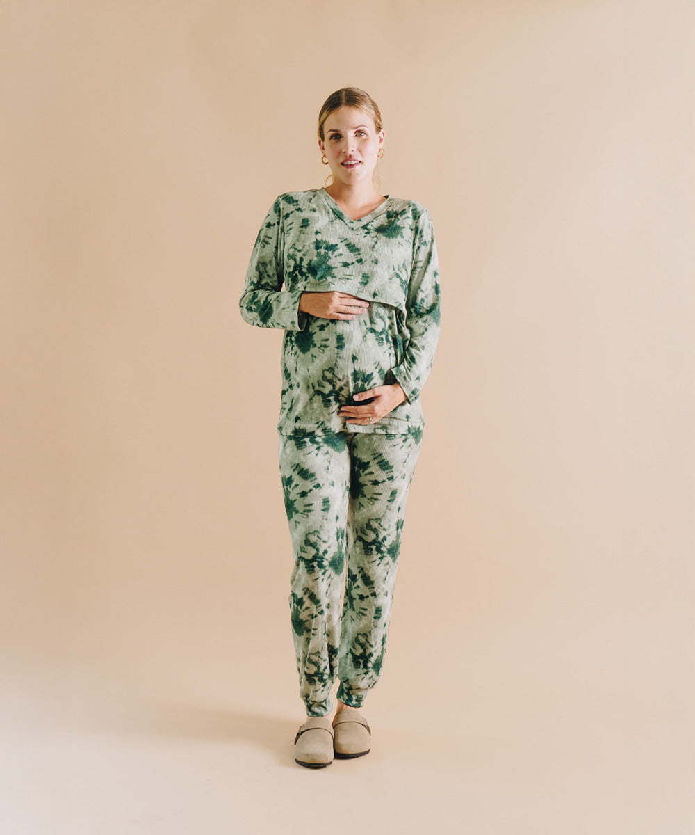 RESTING PIJAMA TIE DYE GREEN