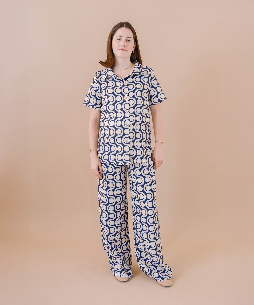 SIENA SET NAVY PRINT