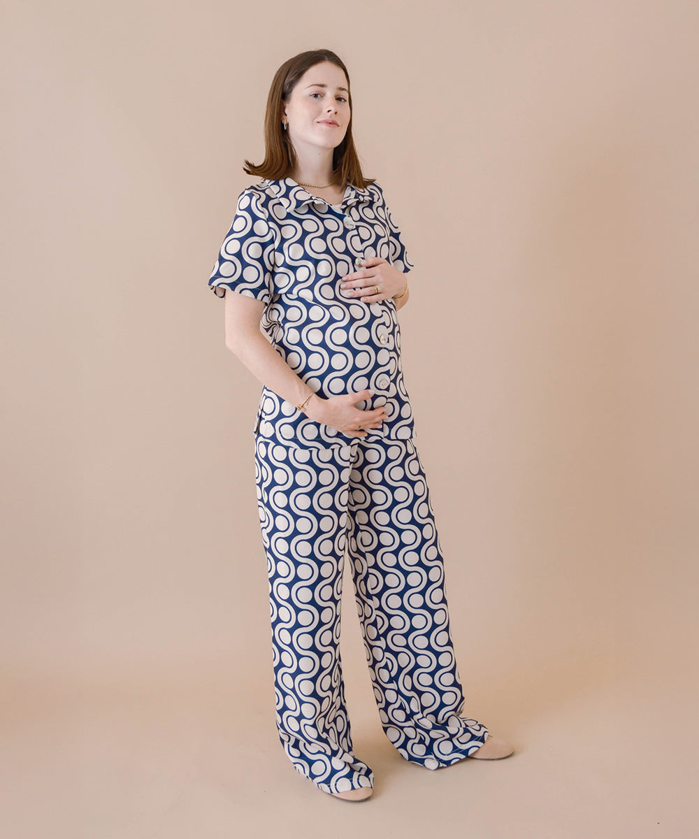 SIENA SET NAVY PRINT