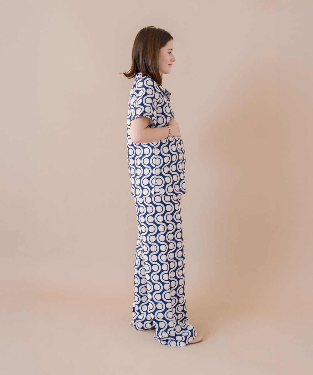 SIENA SET NAVY PRINT