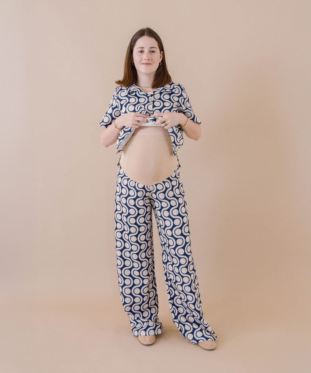 SIENA SET NAVY PRINT