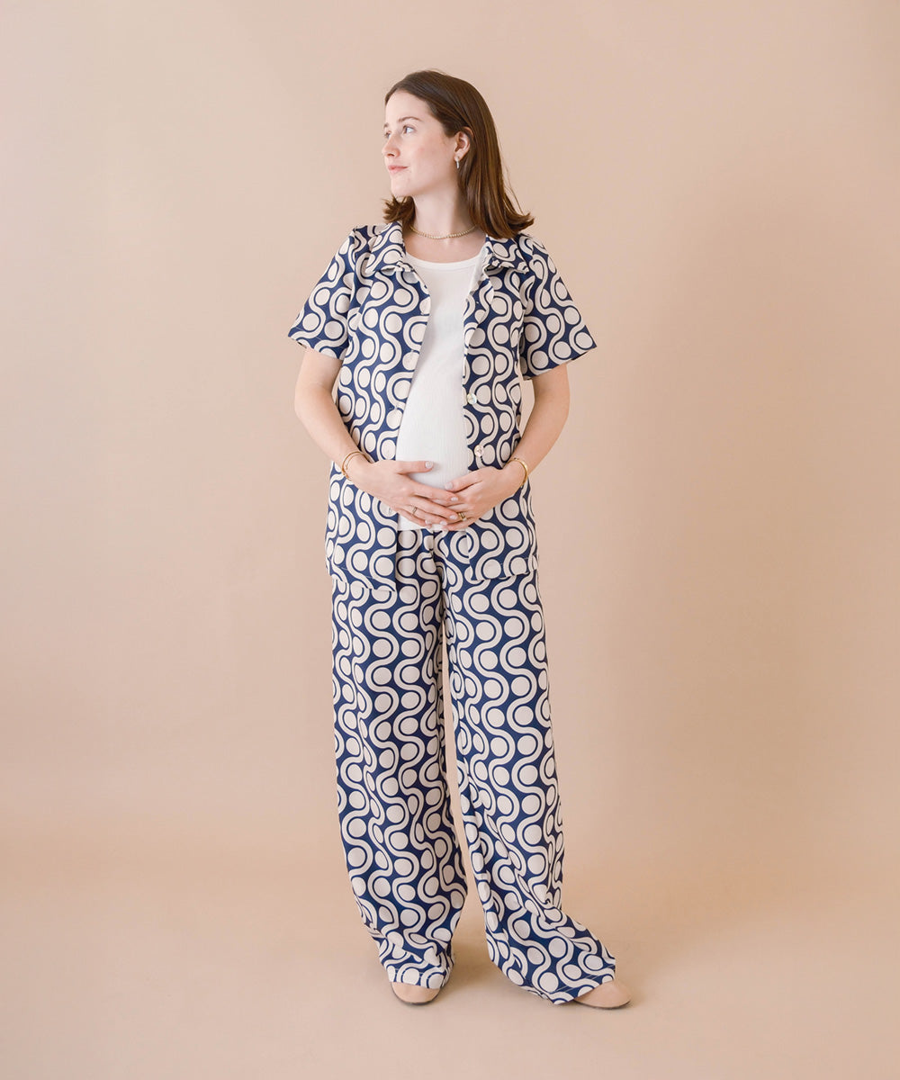 SIENA SET NAVY PRINT
