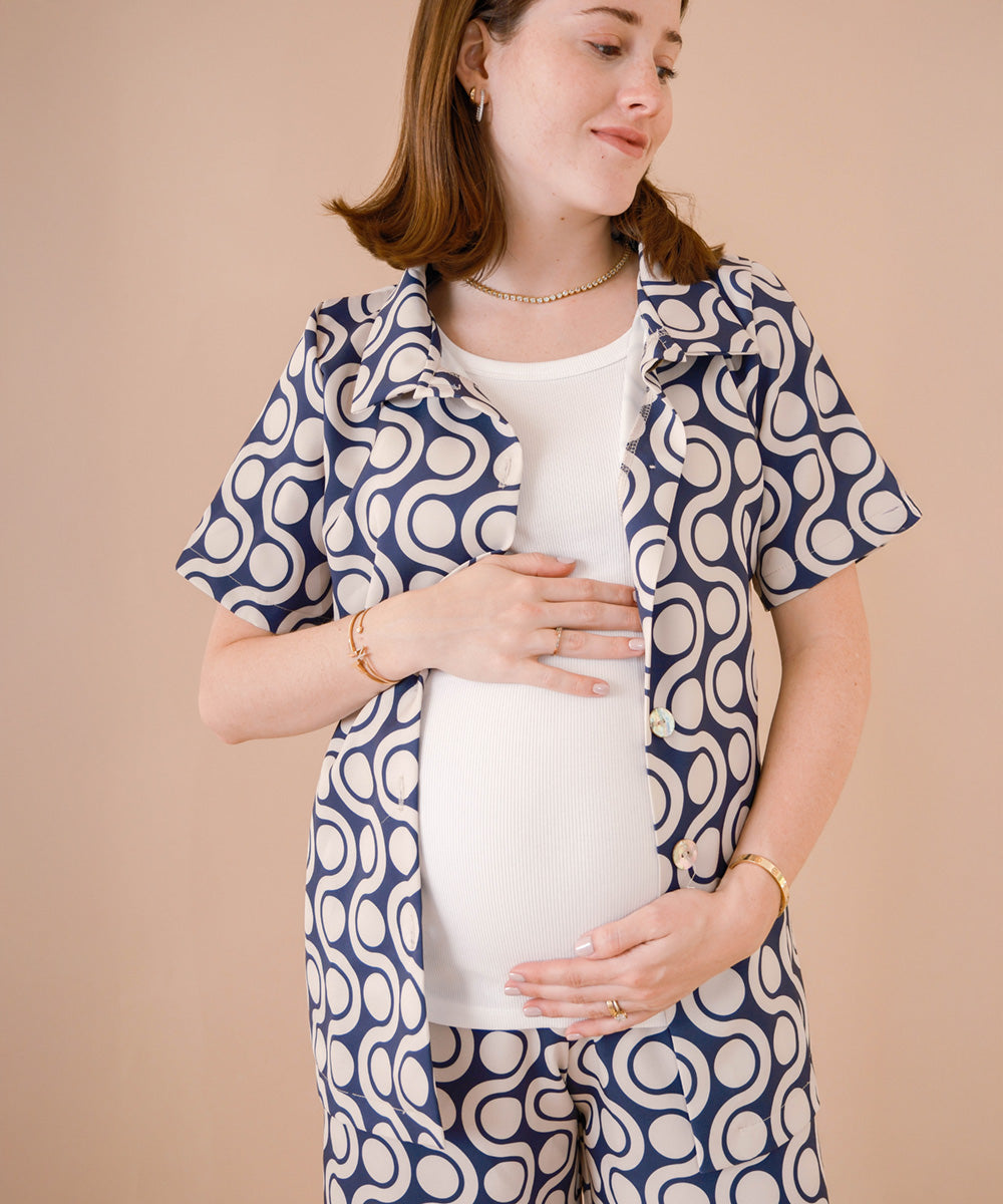 SIENA SET NAVY PRINT