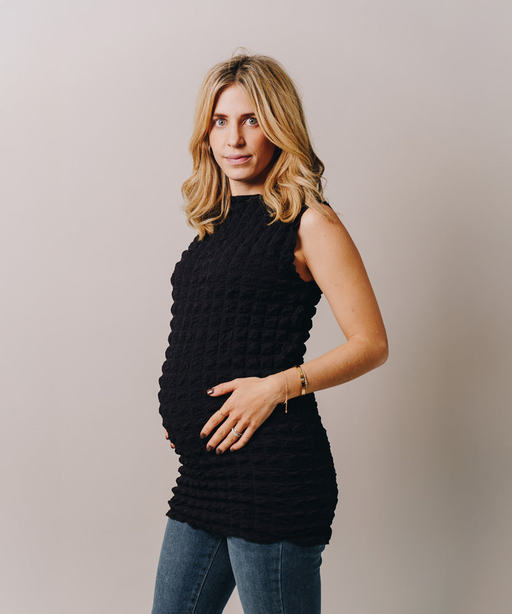 SUMMER SLEEVELESS SHIRT BLACK