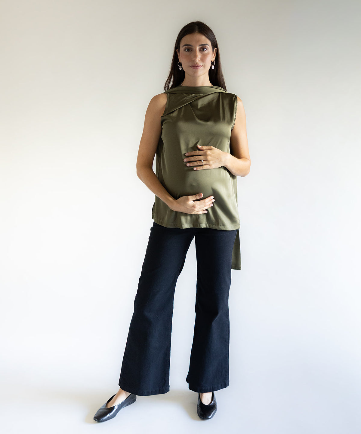 WIDE LEG BLACK JEANS