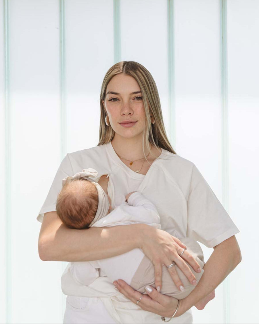 OVERSIZE NURSING T-SHIRT WHITE