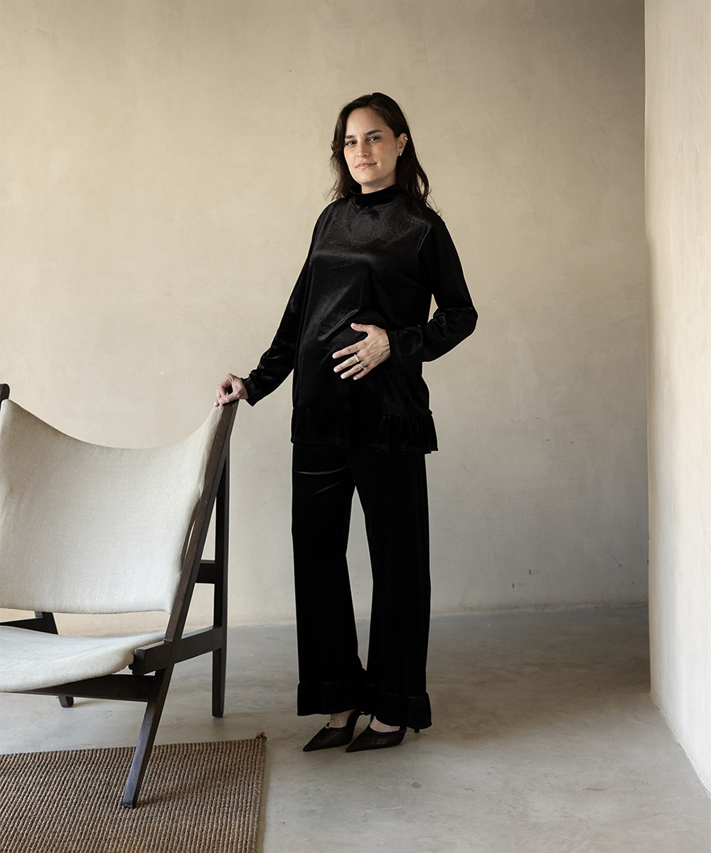 ELORA LONG SLEEVE SET BLACK