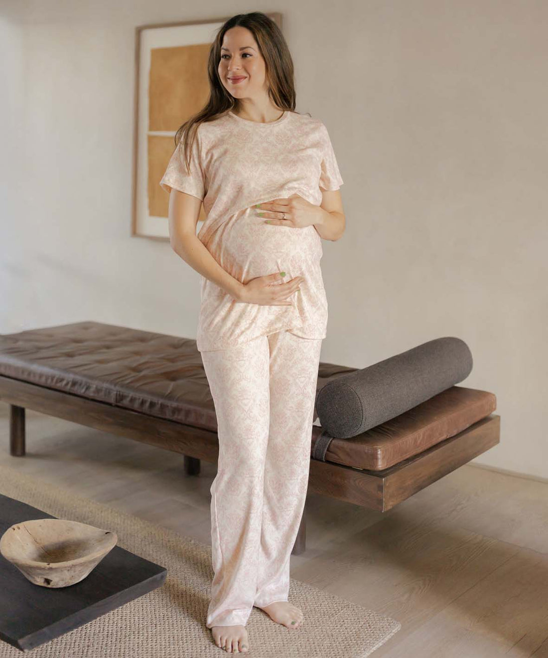 STAY HOME PIJAMA PRINT PINK