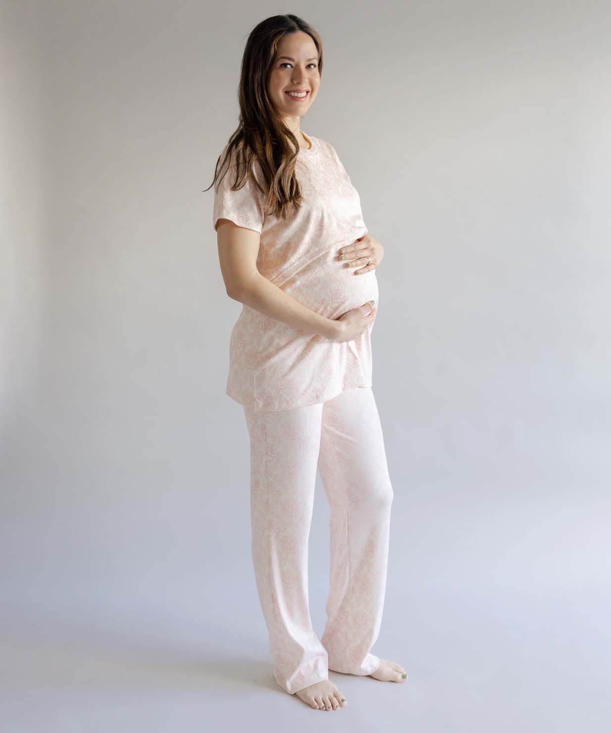 STAY HOME PIJAMA PRINT PINK