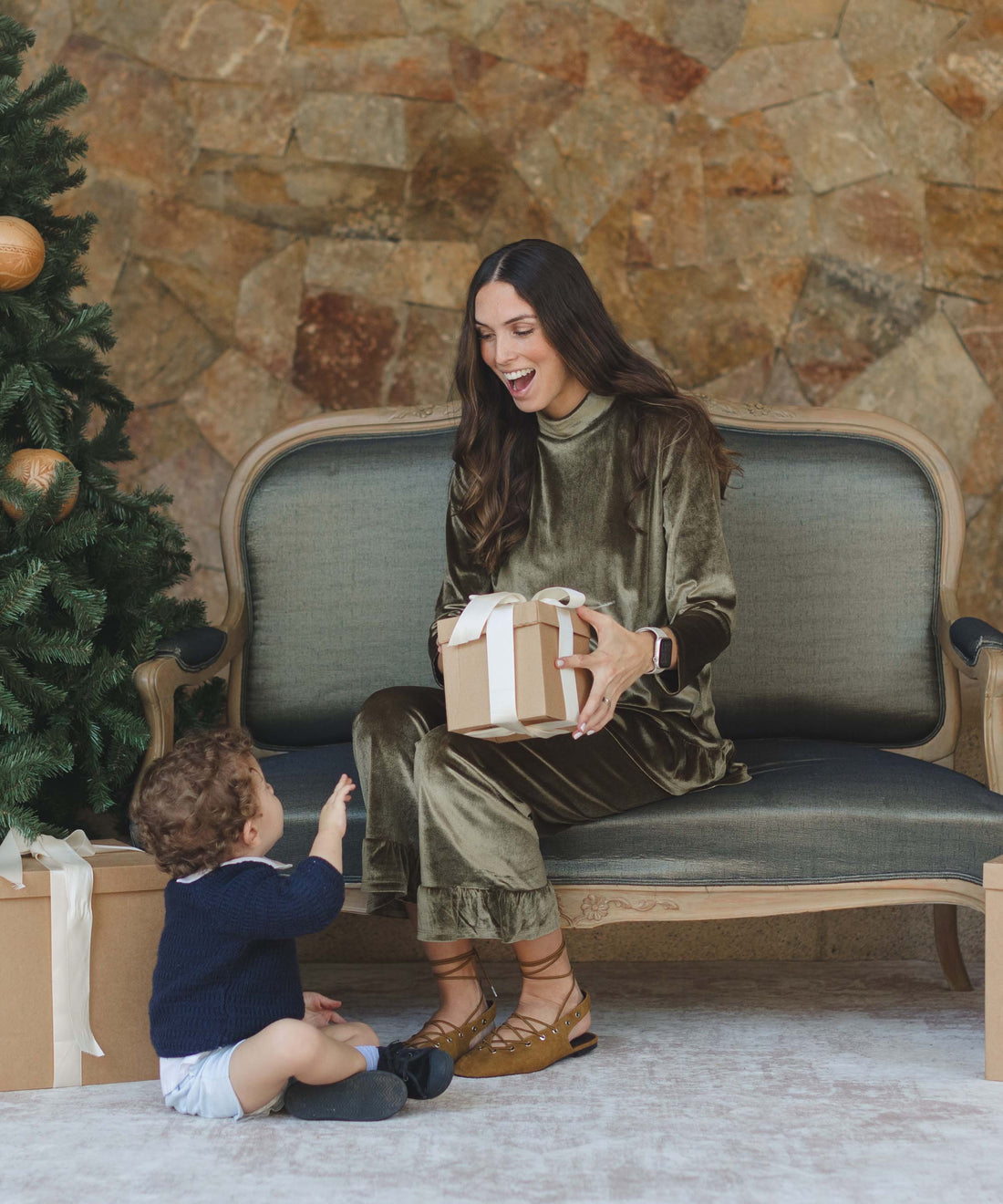 ELORA LONG SLEEVE SET OLIVE