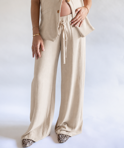 SOHO LOW RISE PANTS BEIGE