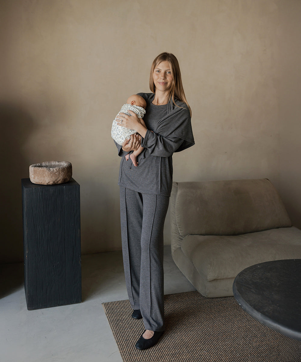 CLOUD KNIT SET GRAY