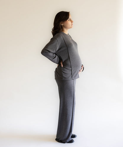 CLOUD KNIT SET GRAY