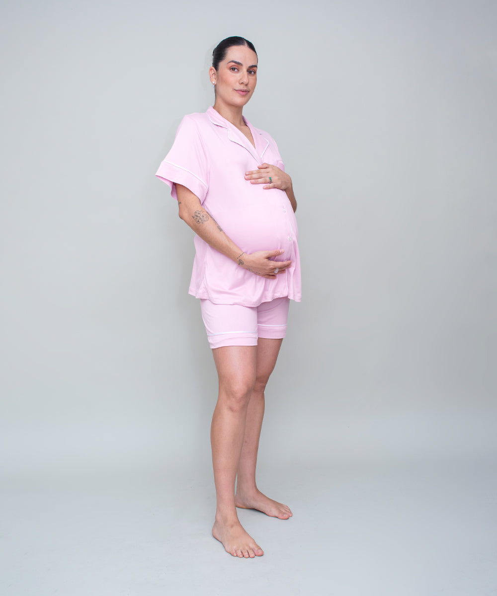 COZY SHORT PIJAMA PINK