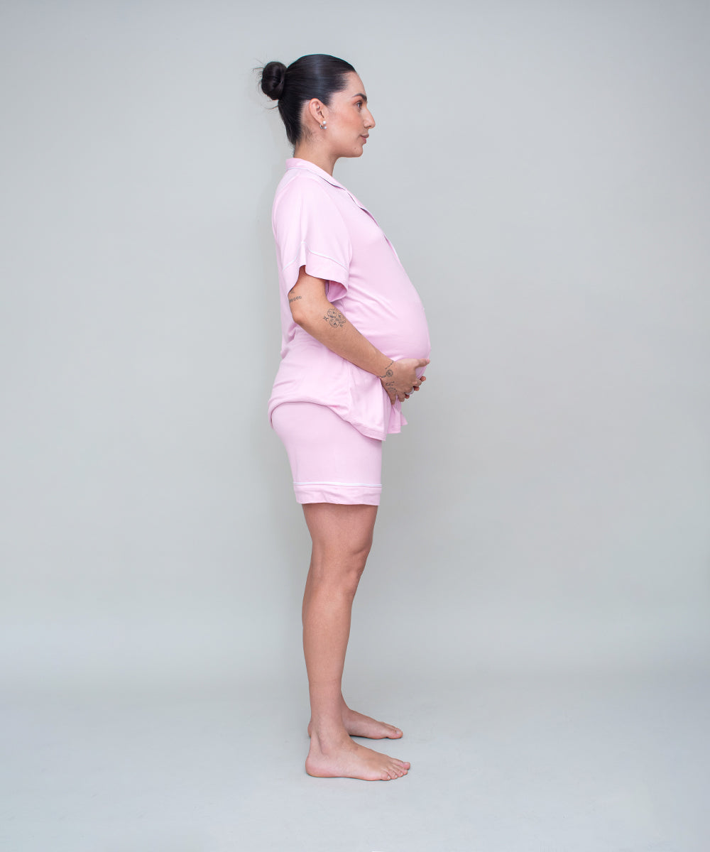 COZY SHORT PIJAMA PINK