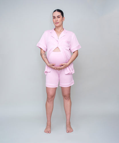 COZY SHORT PIJAMA PINK
