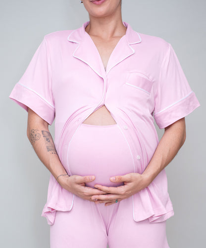 COZY SHORT PIJAMA PINK