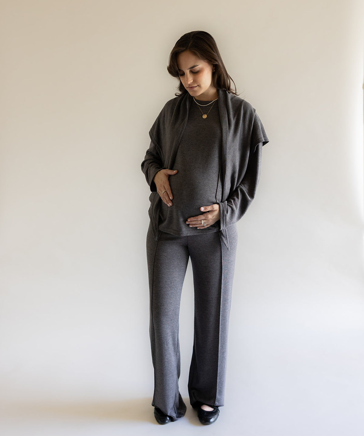 CLOUD KNIT SET GRAY