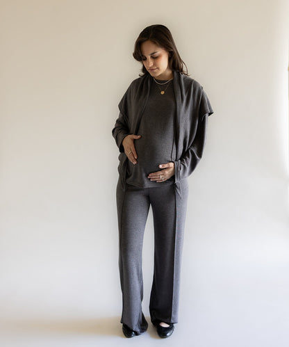 CLOUD KNIT SET GRAY