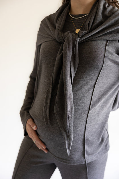 CLOUD KNIT SET GRAY