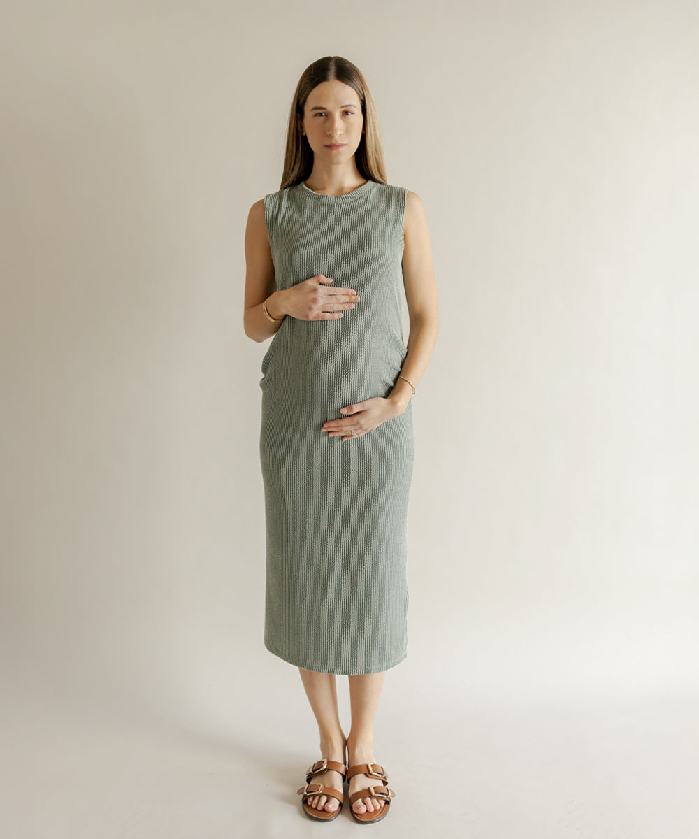 DAILY MIDI DRESS GREEN