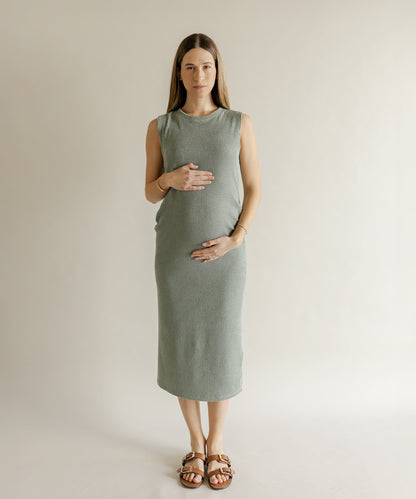 DAILY MIDI DRESS GREEN