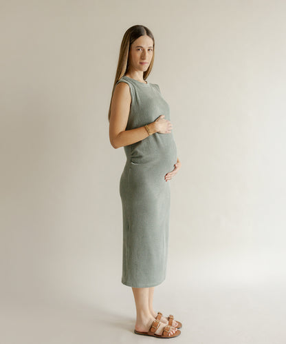 DAILY MIDI DRESS GREEN