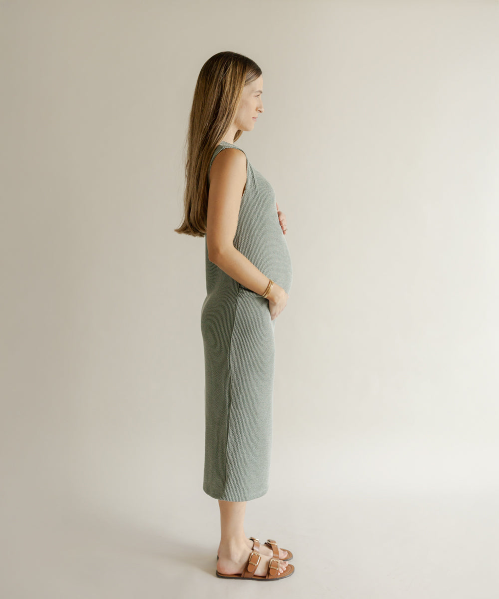 DAILY MIDI DRESS GREEN
