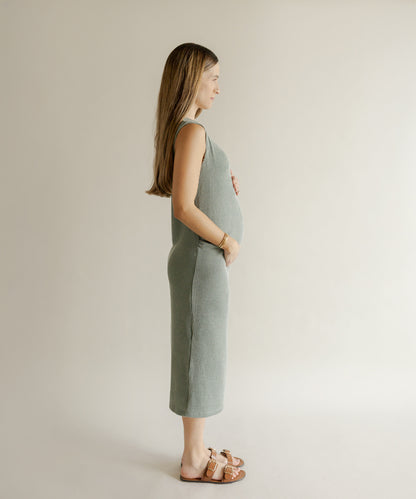 DAILY MIDI DRESS GREEN