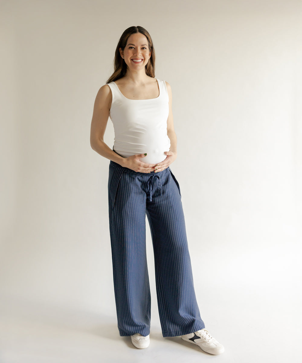LOW RISE PANTS NAVY