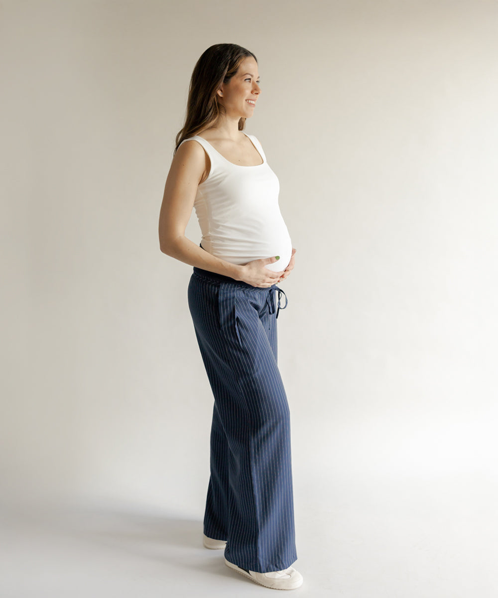 LOW RISE PANTS NAVY