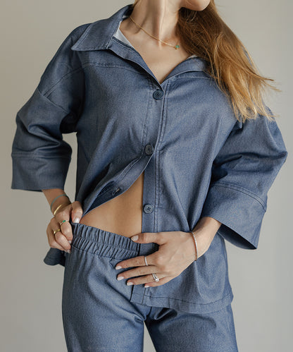DENIM SHIRT BLUE