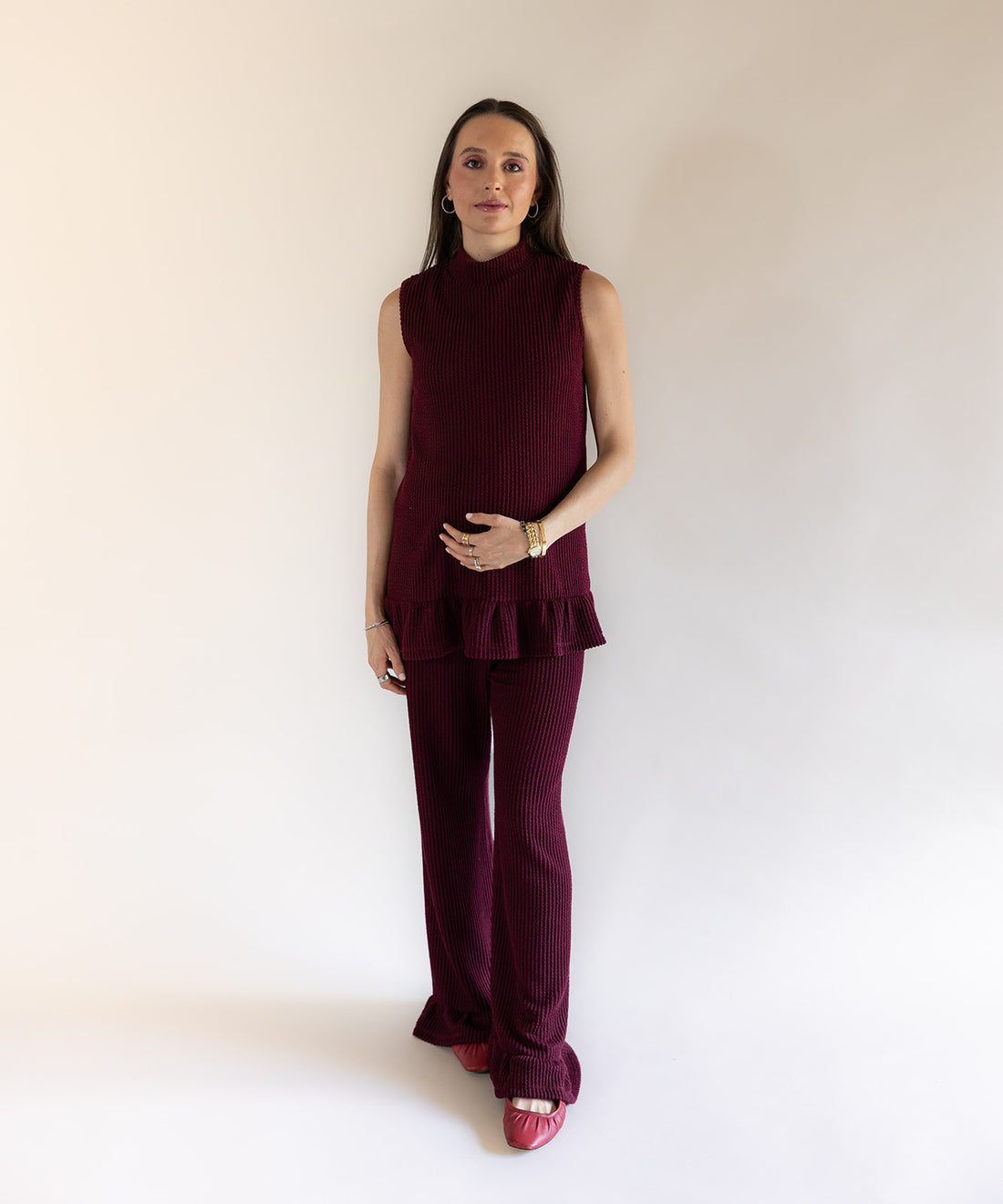 ELORA SET BURGUNDY